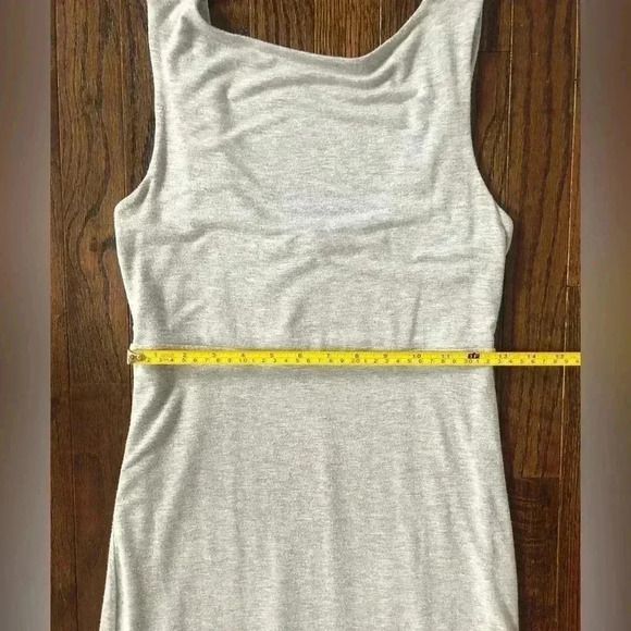 Athleta Women’s XS Grey Maxi Dress Straight Fit w/Low-Cut Back - Picture 9 of 10